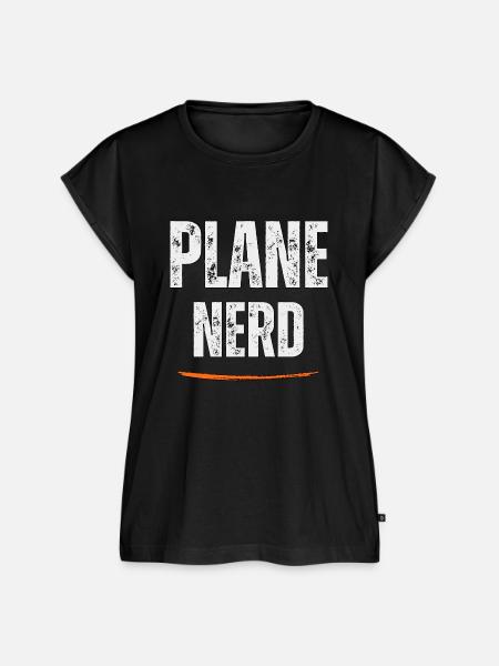 Flugzeug-Nerd, Luftfahrt-Liebhaber - Frauen Premium Bio Top - Schwarz