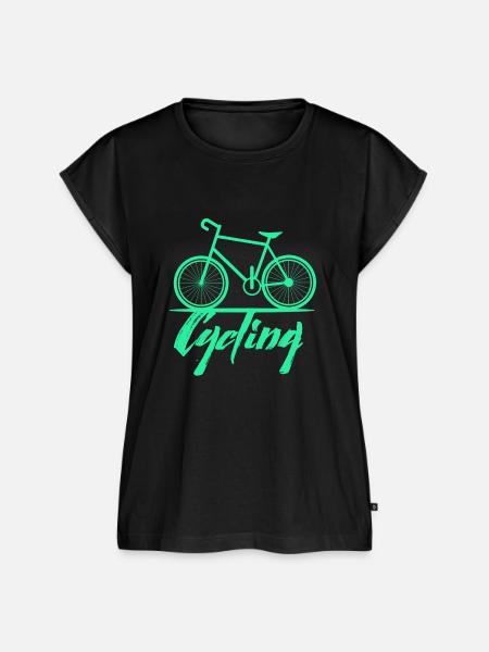 cycling fahrrad - Frauen Premium Bio Top - Schwarz