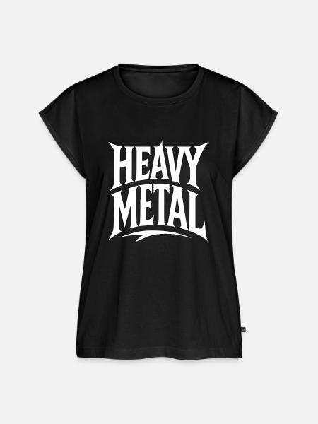 Heavy-Metal-Logo - Frauen Premium Bio Top - Schwarz