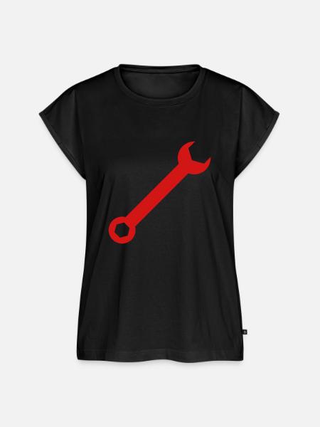 Schraubenschlüssel 3 - Frauen Premium Bio Top - Schwarz