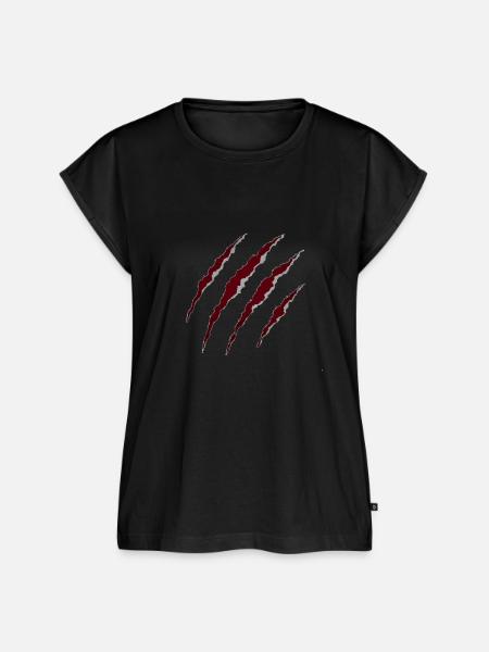 CLAW MARKS - Frauen Premium Bio Top - Schwarz