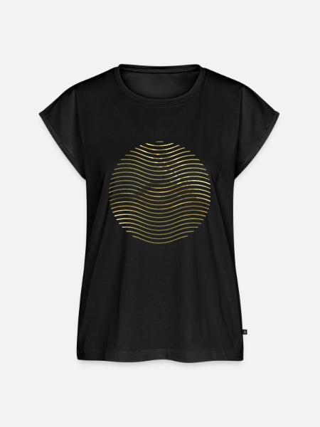 sonne - Frauen Premium Bio Top - Schwarz