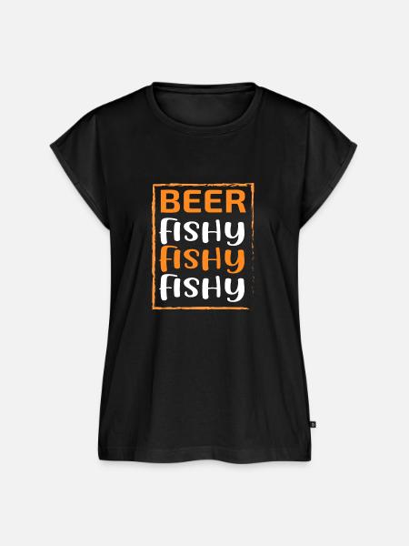 Bier Fischig Fischig Fischig - Frauen Premium Bio Top - Schwarz