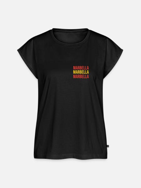 Marbella Marbella Marbella - Frauen Premium Bio Top - Schwarz