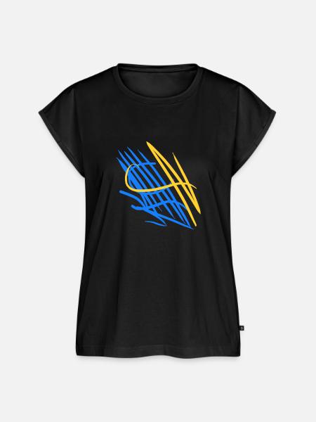 Ukrainische Abstraktheit - Frauen Premium Bio Top - Schwarz