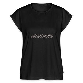 Minimales Chromo - Frauen Premium Bio Top - Schwarz - Vorne - AI Model Female 172 light (172cm)