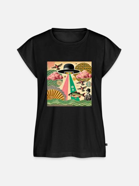 Alien Pop Kultur - Frauen Premium Bio Top - Schwarz