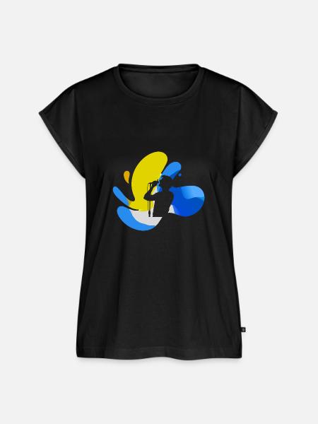Singen Chor Gesang - Frauen Premium Bio Top - Schwarz