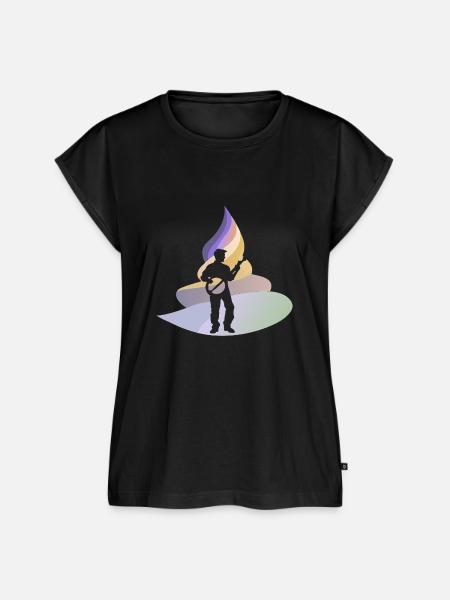 Banjo Folk - Frauen Premium Bio Top - Schwarz