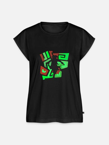 Piraterie Pirat - Frauen Premium Bio Top - Schwarz