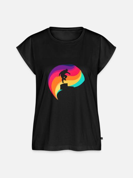 Parkour Stuntman traceurs - Frauen Premium Bio Top - Schwarz