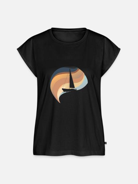 Segelboote Segeln Segelboot - Frauen Premium Bio Top - Schwarz