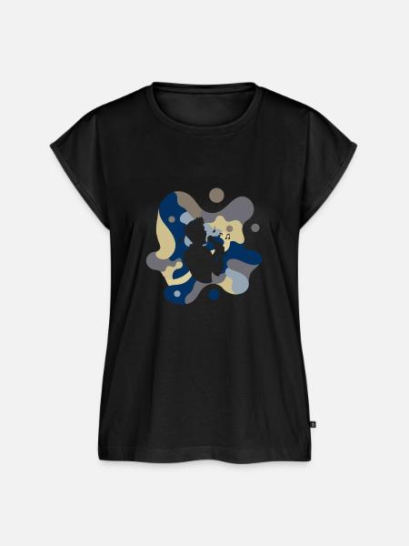 Singen Gesang Tenor - Frauen Premium Bio Top - Schwarz