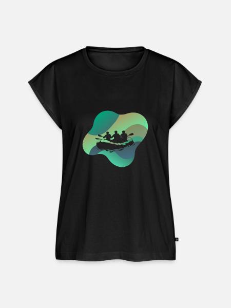 Wildwasser Rafting Bach - Frauen Premium Bio Top - Schwarz