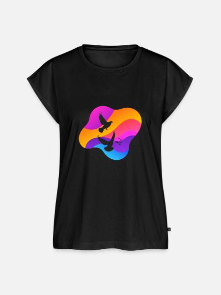 Taube Taubenei Turteltauben - Frauen Premium Bio Top - Schwarz