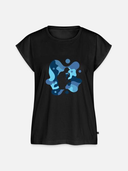 Jazz Blasinstrument - Frauen Premium Bio Top - Schwarz