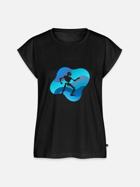 Cyborg Roboter - Frauen Premium Bio Top - Schwarz
