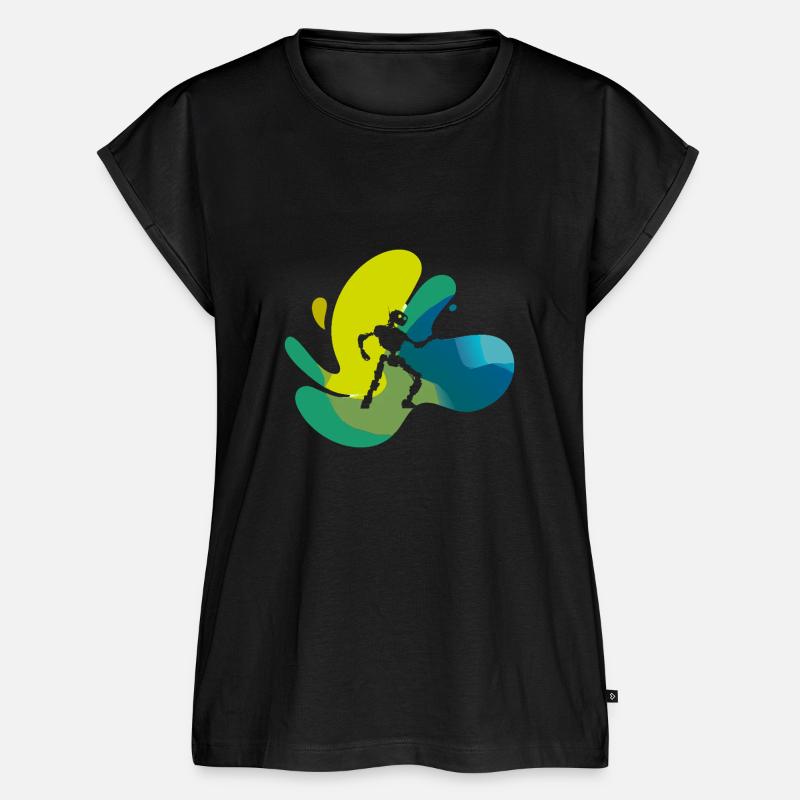 Roboter Tech - Frauen Premium Bio Top - Schwarz