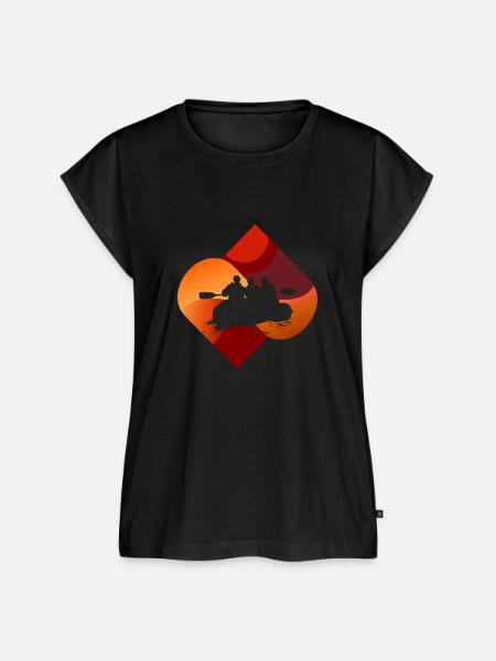 Rafting Kanu Kajak - Frauen Premium Bio Top - Schwarz