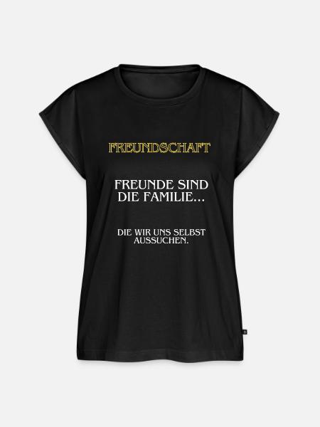 Freundschaft - Frauen Premium Bio Top - Schwarz