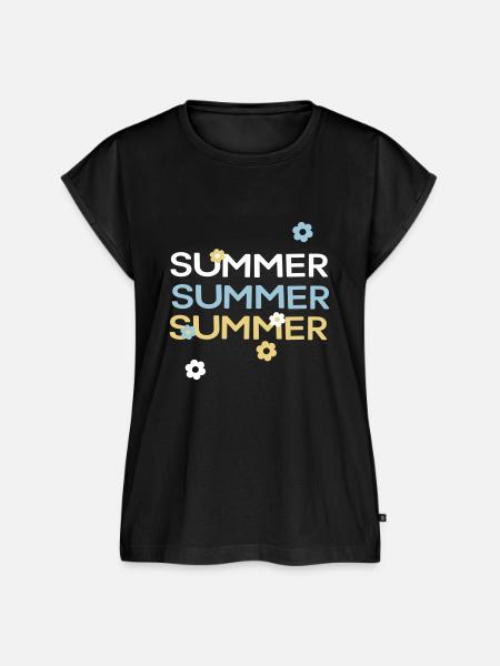 Summer - Frauen Premium Bio Top - Schwarz