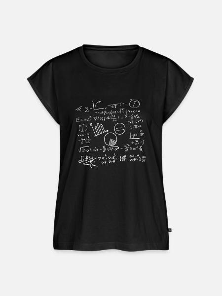 Math Geometry Equations - Frauen Premium Bio Top - Schwarz