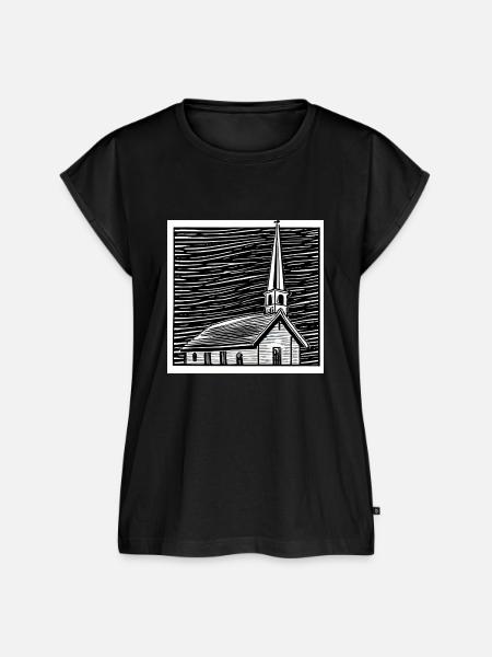 Kirche - Frauen Premium Bio Top - Schwarz