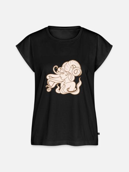 Widder - Frauen Premium Bio Top - Schwarz