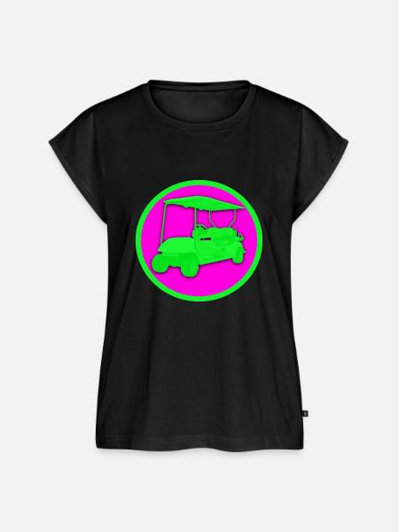 Fancy Golfcar - Frauen Premium Bio Top - Schwarz