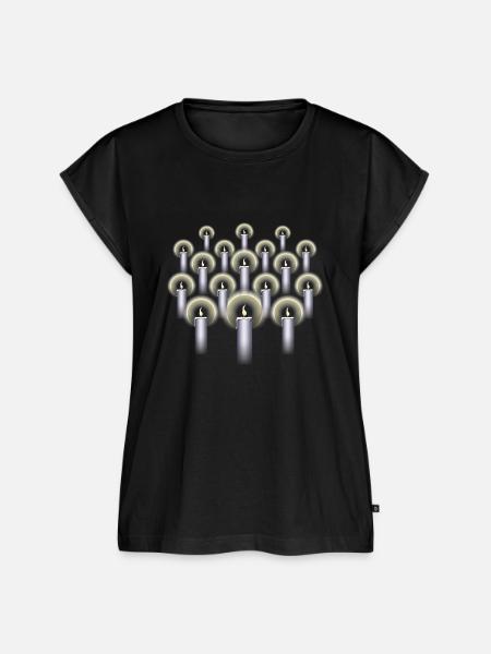 Kerzenlichtprozession - Frauen Premium Bio Top - Schwarz