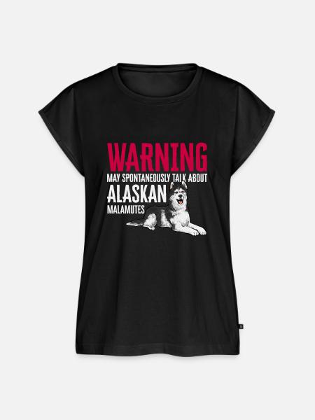 Alaskan Malamute Hund - Frauen Premium Bio Top - Schwarz