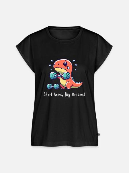 T Rex sport - Frauen Premium Bio Top - Schwarz