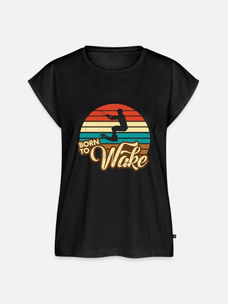 Born to Wake - Frauen Premium Bio Top - Schwarz