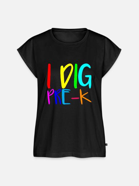 I Dig Pre-K 2 - Frauen Premium Bio Top - Schwarz