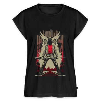 Road Guards - Women’s Premium Organic Top - black - Front - AI Model Female 172 light (172cm)