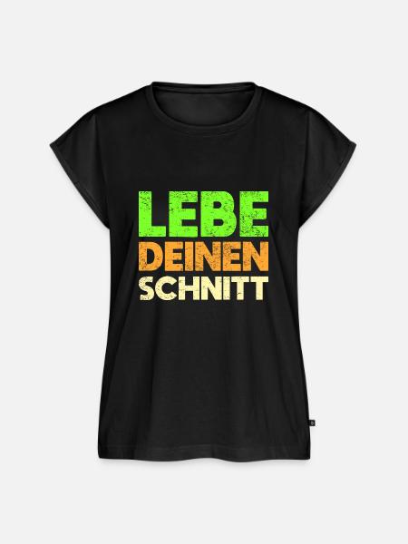 Lebe Deinen Schnitt - Frauen Premium Bio Top - Schwarz