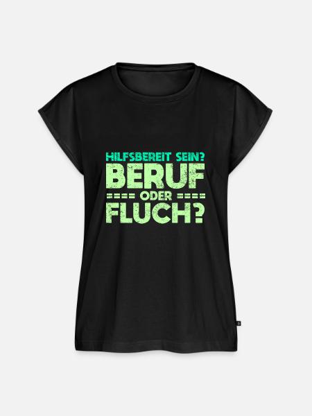 Hilfsbereit Sein - Beruf Oder Fluch? - Frauen Premium Bio Top - Schwarz