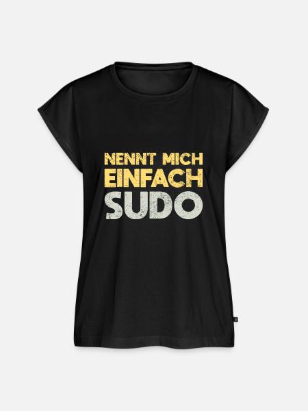 Nennt Mich Einfach Sudo - Frauen Premium Bio Top - Schwarz