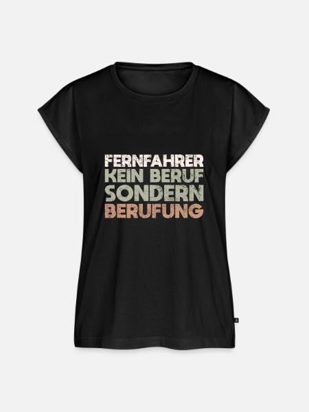 Fernfahrer Kein Beruf, Sondern Berufung - Frauen Premium Bio Top - Schwarz