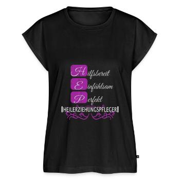 Heilerziehungspflegerin Heilerziehungspfleger - Frauen Premium Bio Top - Schwarz - Vorne - AI Model Female 172 light (172cm)