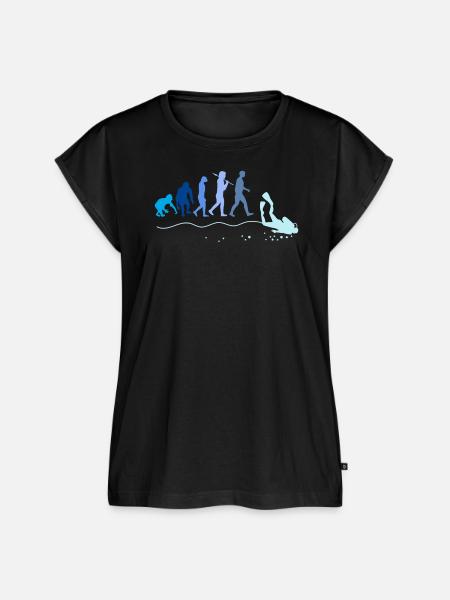 Tauchen Evolution - Frauen Premium Bio Top - Schwarz