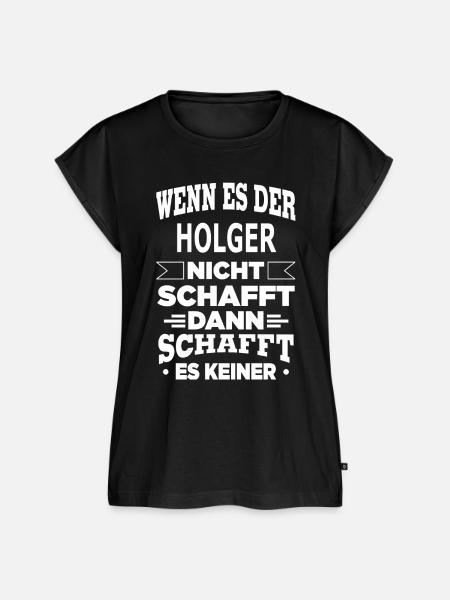 HOLGER - Frauen Premium Bio Top - Schwarz