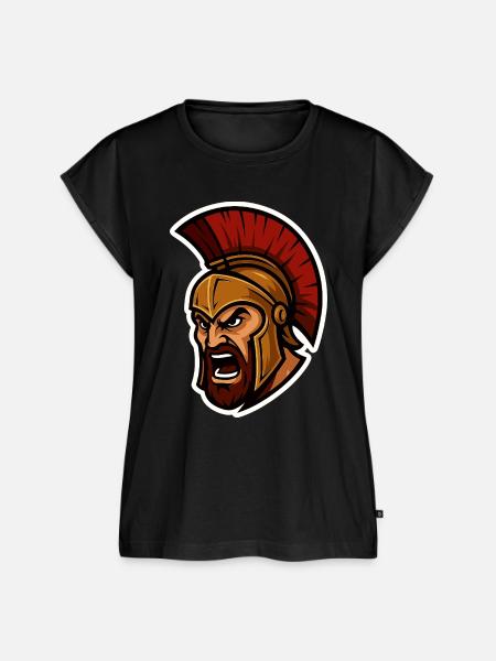 Angry Spartan - Frauen Premium Bio Top - Schwarz