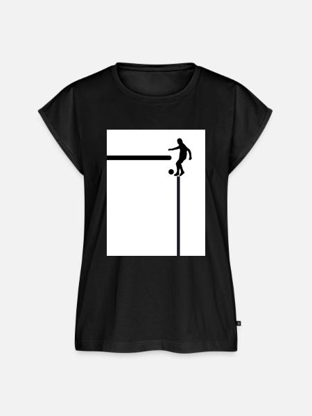 Black and White Soccer - Frauen Premium Bio Top - Schwarz