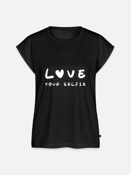 Love Your Selfie - Frauen Premium Bio Top - Schwarz