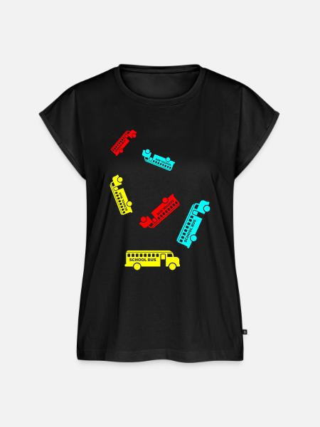 Schulbus schule - Frauen Premium Bio Top - Schwarz
