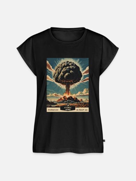 Atomic Bomb - Frauen Premium Bio Top - Schwarz