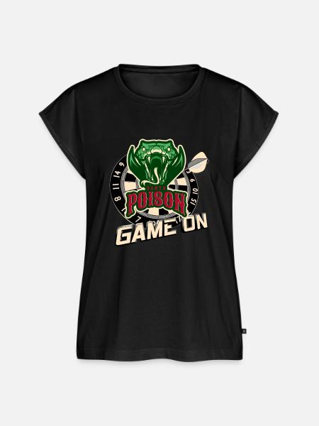 Darts Poison - Frauen Premium Bio Top - Schwarz