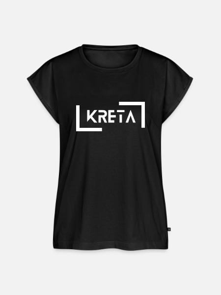 Kreta - Frauen Premium Bio Top - Schwarz