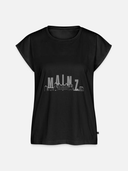 Mainz Skyline - Frauen Premium Bio Top - Schwarz